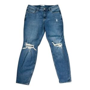 Abercrombie & Fitch The Skinny High Rise   Jeans Women’s 30/10 Distressed Denim